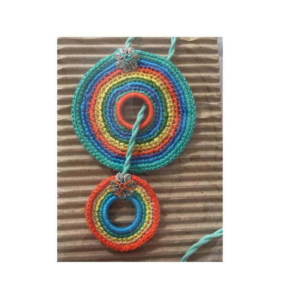 Crochet thread neckpiece